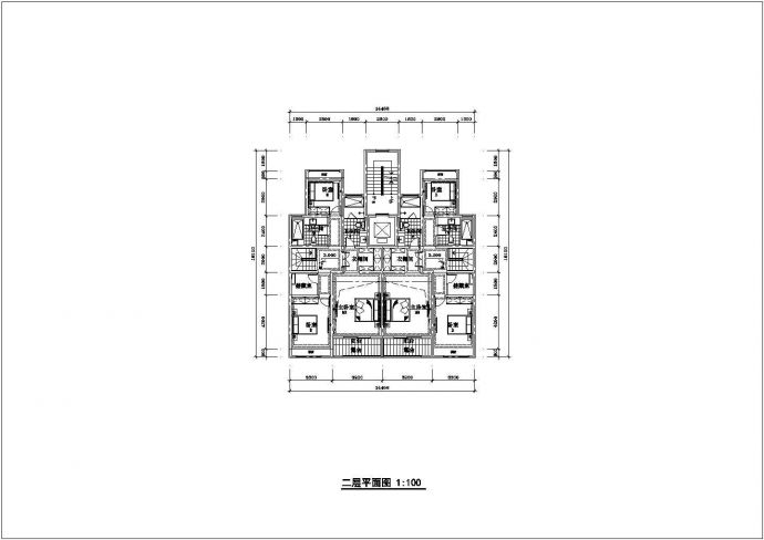 【老河口】三叠拼式多层别墅楼全套施工设计cad图纸_图1