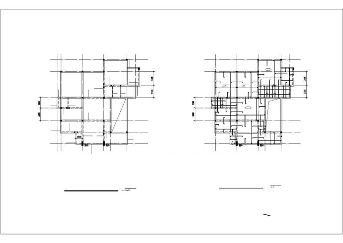 某地别墅结构装修设计CAD图（含效果图）_图1