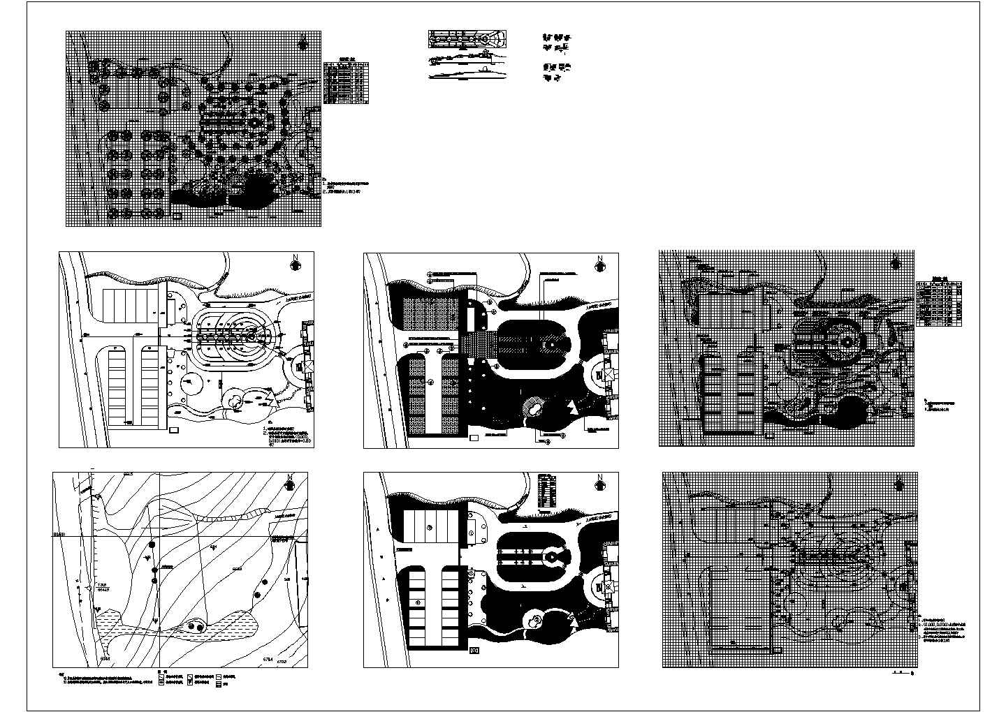 某公园CAD景观设计施工图