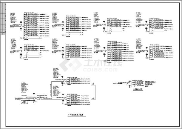 苏州化工园一整套工厂全套电气cad施工设计图(含车间动力配电系统图)-图二