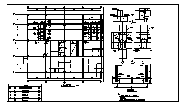某15层框架结构增加电梯楼加固施工cad图_电梯楼施工_图1