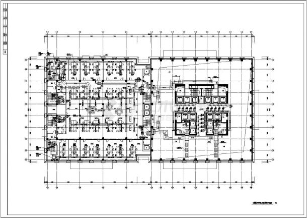 某超高层办公楼暖通空调全套系统设计cad施工图（含设计说明， VAV空调系统）-图二