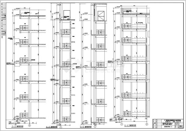 安徽省某工厂餐厅及宿舍楼建筑CAD图纸-图二