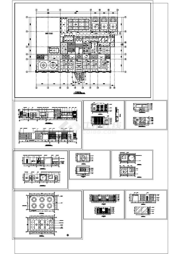 某松岭居餐馆CAD室内装修设计CAD图纸-图二
