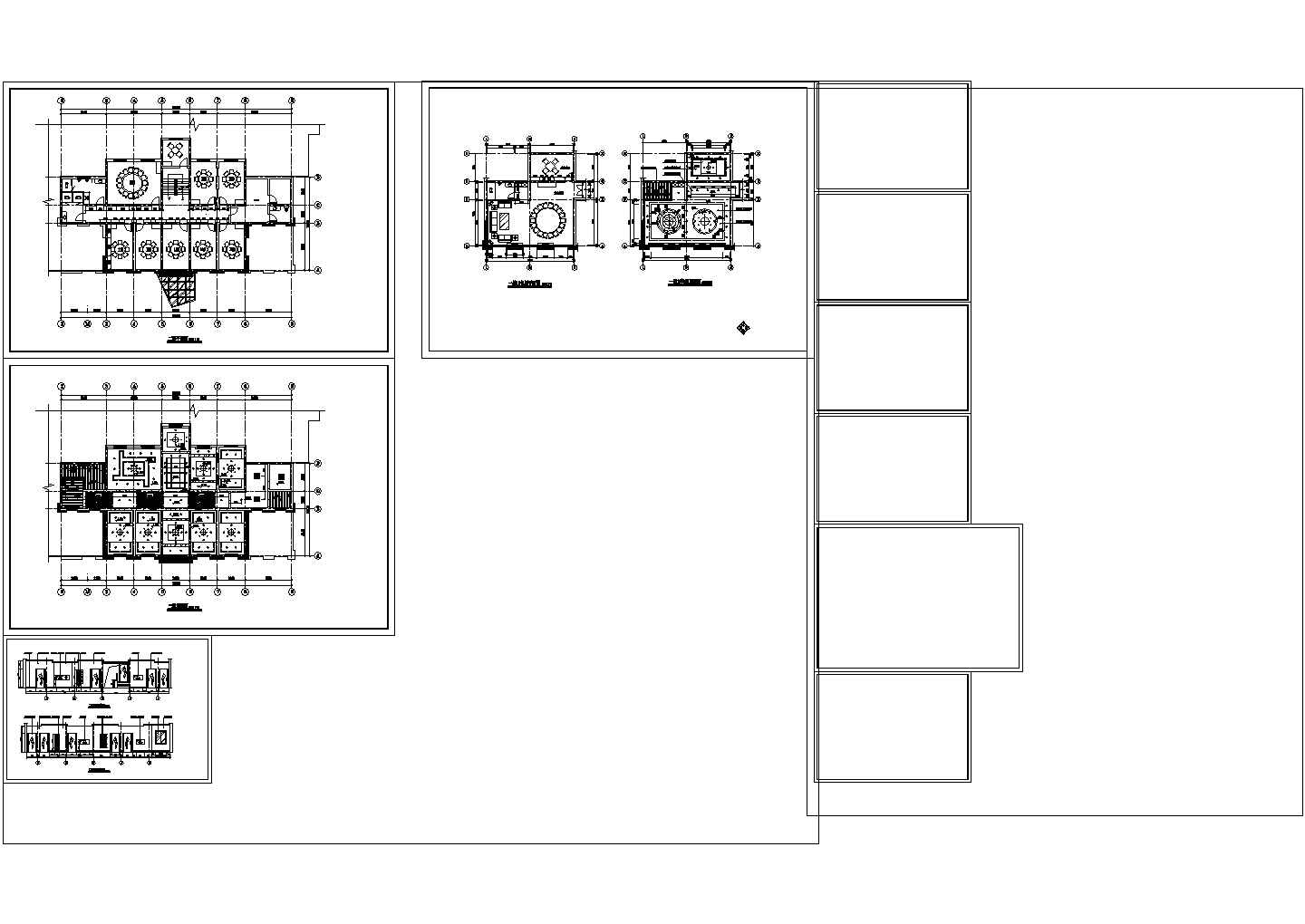 某松岭居餐馆CAD室内装修设计CAD图纸
