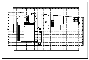 教学楼设计_某省某市七层带地下室二层学院教学综合楼建筑施工cad图(带效果图)-图二