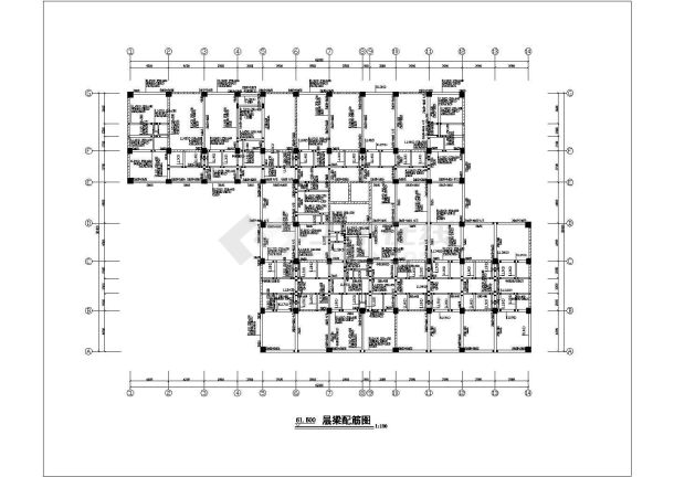 宜宾市某框架剪力墙结构高层公寓酒店设计cad全套结构施工图（含设计说明）-图一