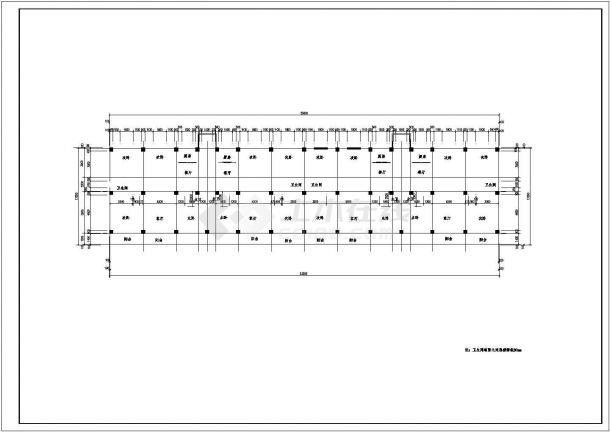 安阳市某小区3200平米6层框架结构住宅楼建筑设计CAD图纸（含车库层）-图一