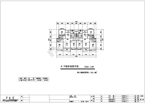40-110平米住宅户型施工图-图二