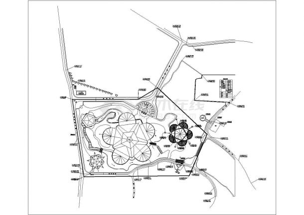 某华南植物园CAD景观设计全套图纸-图一