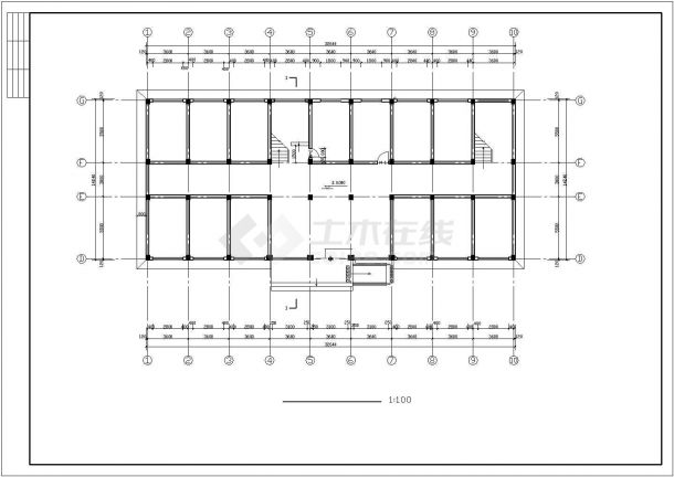 5层简单型办公楼建筑设计图，含设计说明-图一
