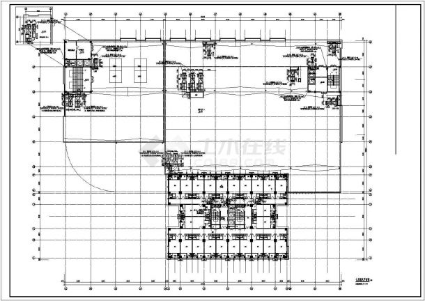 某高层商业综合体通风空调系统设计cad全套施工图（含设计说明，含多栋设计）-图二