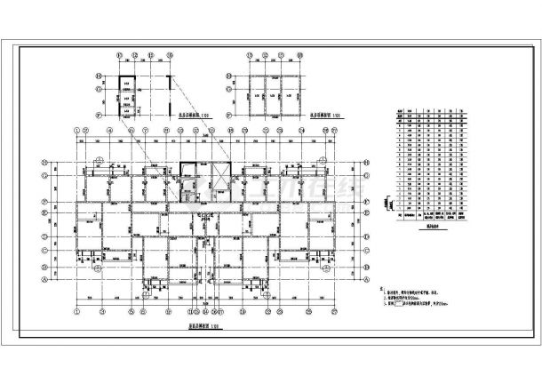 广东某十八层住宅结构设计CAD图-图一