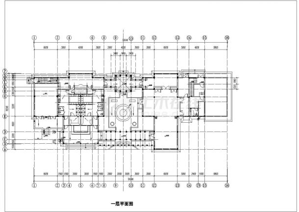 南京酒店健身中心建筑CAD平面布置参考图-图二