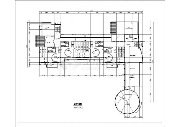 2763平方米三层幼儿园方案设计cad图(带效果图，平面图)-图二