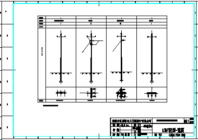 木电杆及低电压整改项目设计cad施工图_图1
