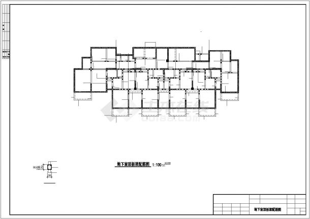 福州市太阳路某修现代化小区18层剪力墙结构住宅楼结构设计CAD图纸-图一