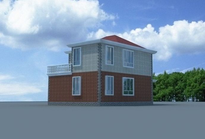某3层砖混结构农村自建房屋住宅设计cad全套结构施工图纸（含设计说明，含建筑设计，含效果图）_图1