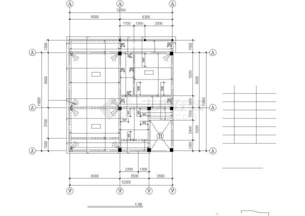 某城市5层钢筋混凝土框架私人住宅建筑设计结构CAD设计资料-图二