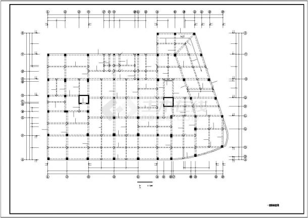 某城市抗震墙异形柱商业住宅楼建筑设计结构CAD资料-图一
