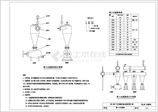 某农村节水灌溉工程首部枢纽全套设计cad（微灌）-图二