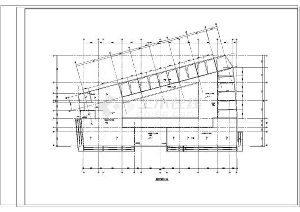 某菜市场办公综合楼结构CAD施工图-图一