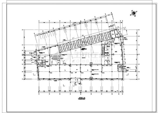 某菜市场办公综合楼结构CAD施工图-图二