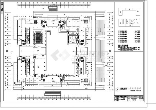 [行政建筑图纸]-[河南]-郑东新区管理服务中心设计cad方案图-图一