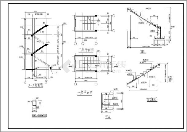 某三层框架结构别墅设计cad全套建施图纸（含结构设计，含设计说明）-图二