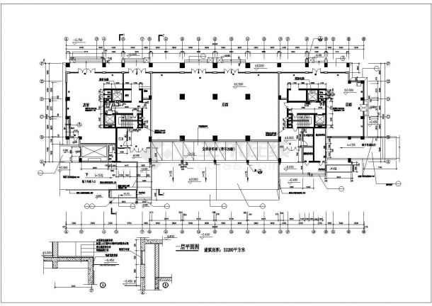 上海某小区3.2万平米26层剪力墙结构公寓住宅楼平面设计CAD图纸-图一