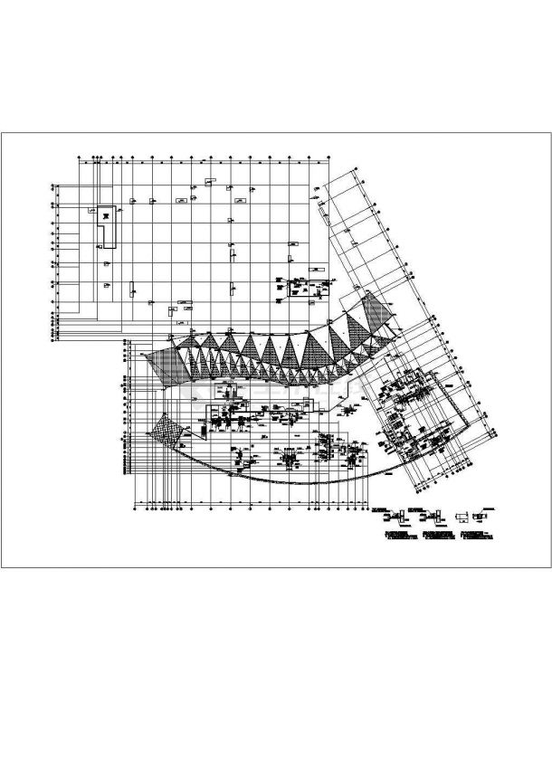 某商业广场建筑通风空调及防排烟系统设计cad全套施工图（含影剧院设计）-图二