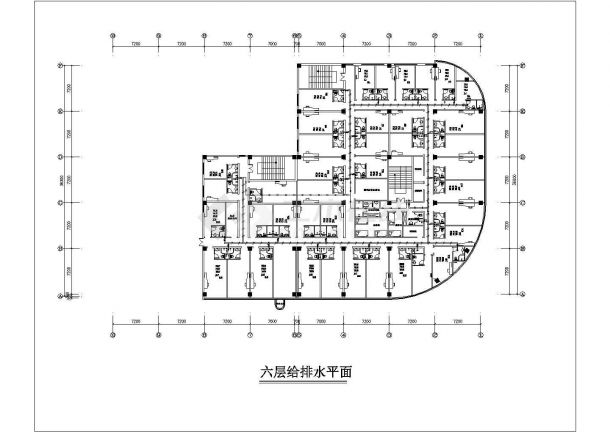 [上海]知名酒店给排水施工图纸（机械循环方式供应热水）-图二