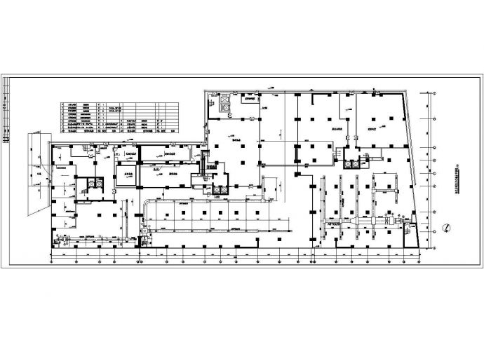 某商业广场商住楼空调通风防排烟系统（中央集中式空调）设计cad全套施工图（含设计说明）_图1