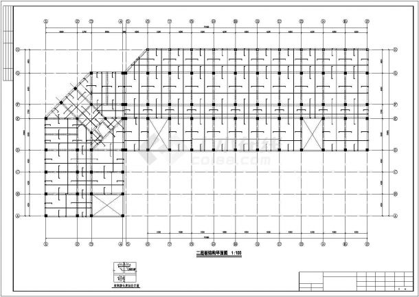 常州市某区供电所五层5框架办公楼全套结构设计CAD图纸-图一