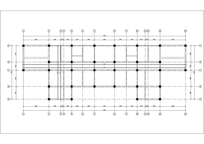 商丘市某职业学院6层框架结构办公楼全套结构设计CAD图纸_图1