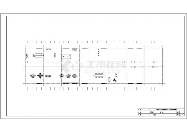 绵阳市某企业单位3100平米四层框架结构办公楼建筑设计CAD图纸-图一