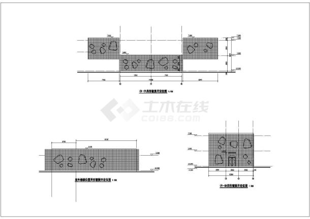 常州市人民路某社区2700平米3层框架结构幼儿园建筑设计CAD图纸-图一