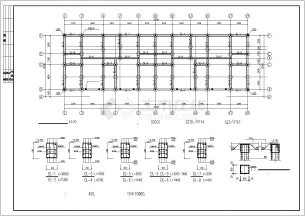 某地区六层砌体商住楼建筑设计结构完整CAD资料-图二