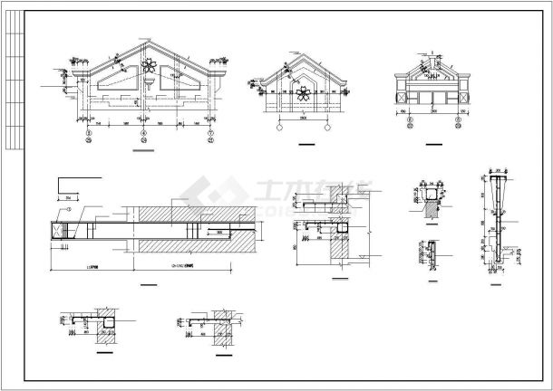 某地区五层局部砖混住宅楼建筑设计结构CAD资料-图二