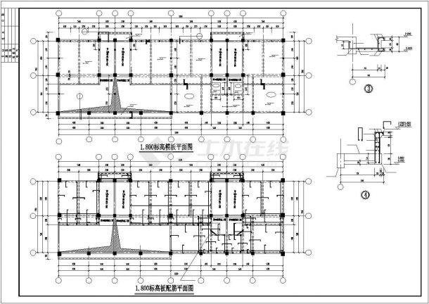 某地区五层砌体小区砖混住宅楼建筑设计结构CAD资料-图一