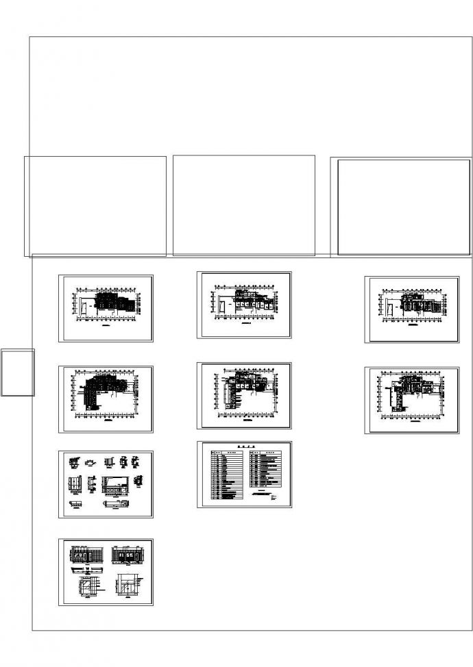 某四层宾馆CAD室内装修设计图_图1