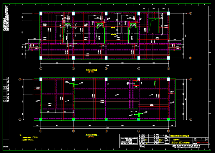 某168万m?转炉煤气柜加压站设计cad全套结构施工图（含设计说明）_图1