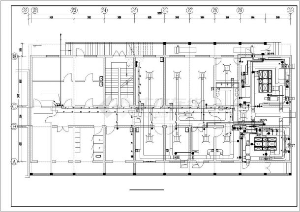 某地区民生建筑房建内部电施系统布线设计CAD资料-图二