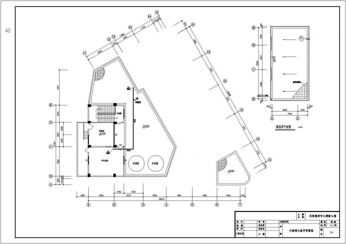 某地区民生建筑综合楼消防系统布线设计CAD资料_图1