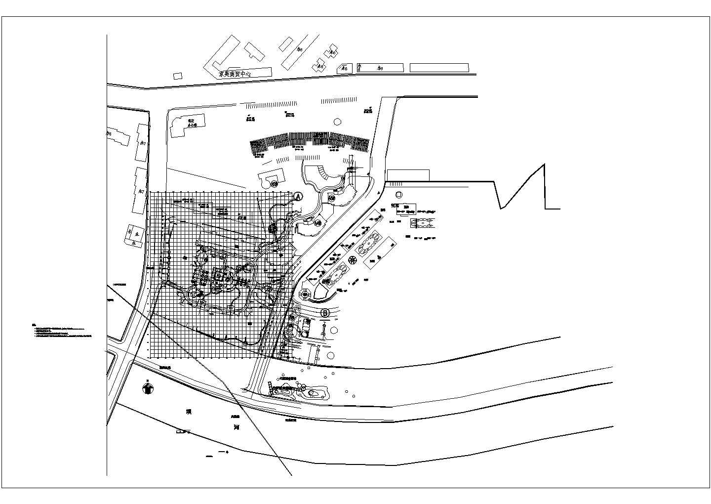 太平洋城环境景观施工图-ys-06总平面放线图