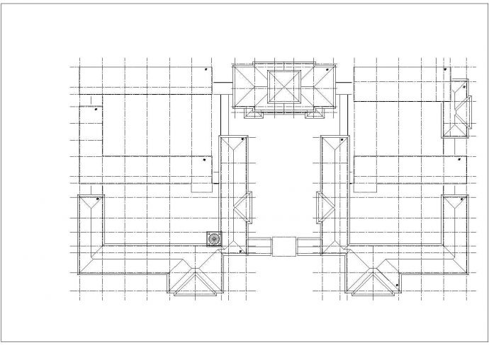 天津某国际学校2..1万平米四层框架结构教学楼平面设计CAD图纸_图1