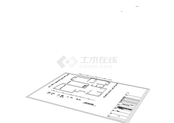 三室两厅装修设计CAD图纸-图一