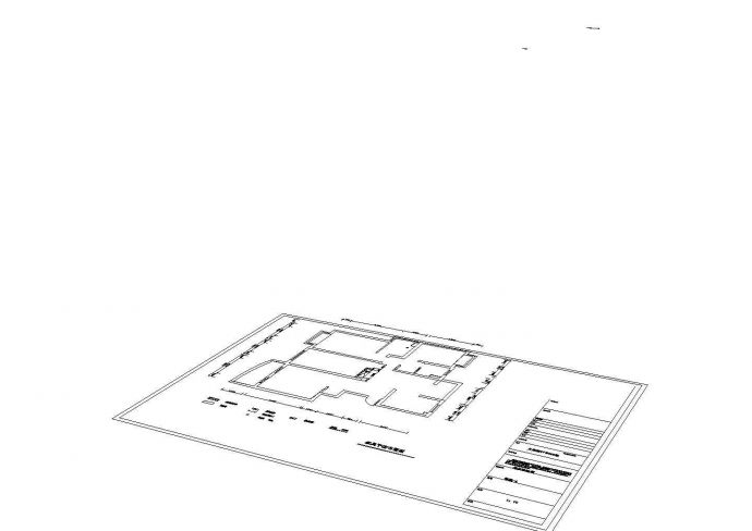 三室两厅装修设计CAD图纸_图1