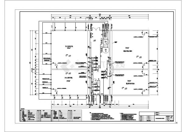 广东给水处理厂全套给排水施工图-图一