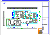新中式风格(二房)住宅装修设计CAD施工图_图1